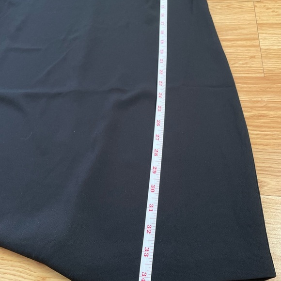 Ann Taylor Loft Womens Black Mesh Polka Dot Ruffle Trim Shift Dress Size 6 NEW - Picture 8 of 9